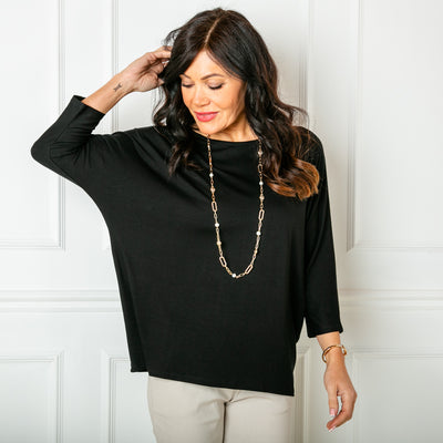 The black Batwing T-shirt which is a great wardrobe staple and makes a great base layer
