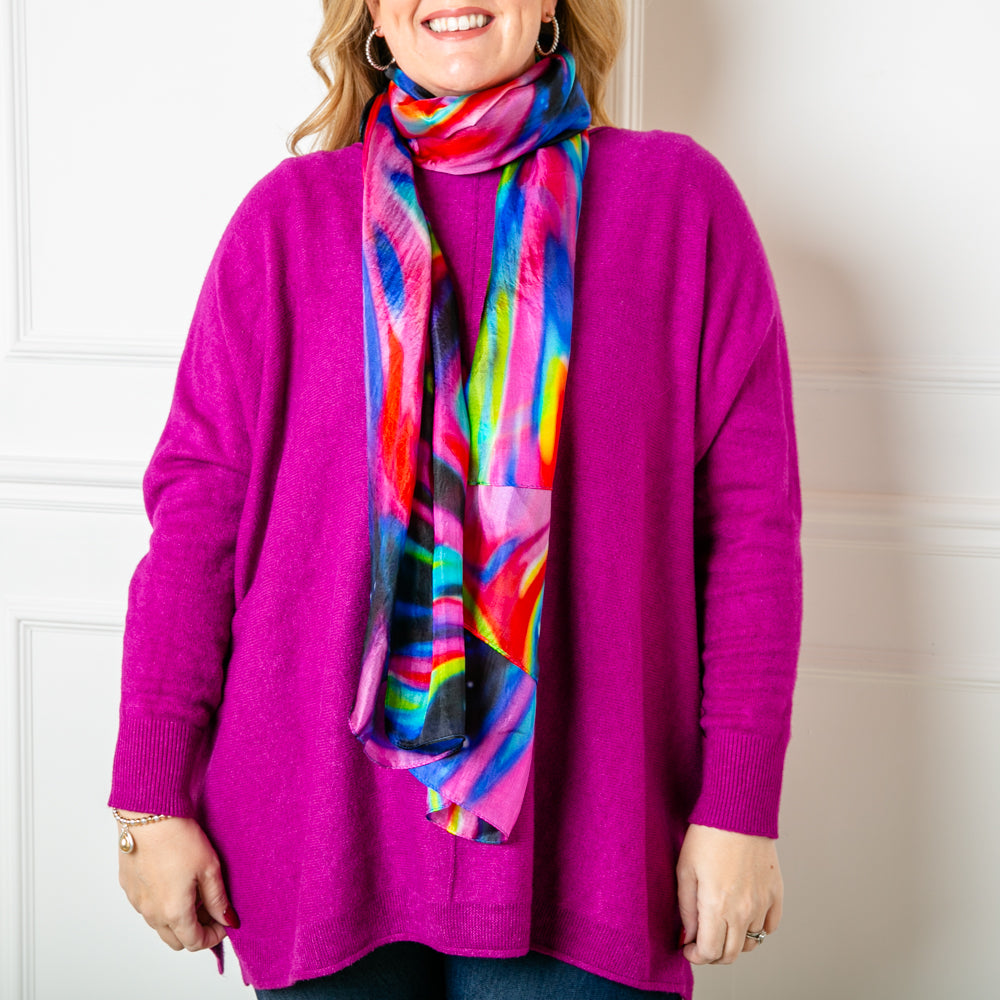 The Thermal Image Silk Scarf which is great for brightening up any outfit
