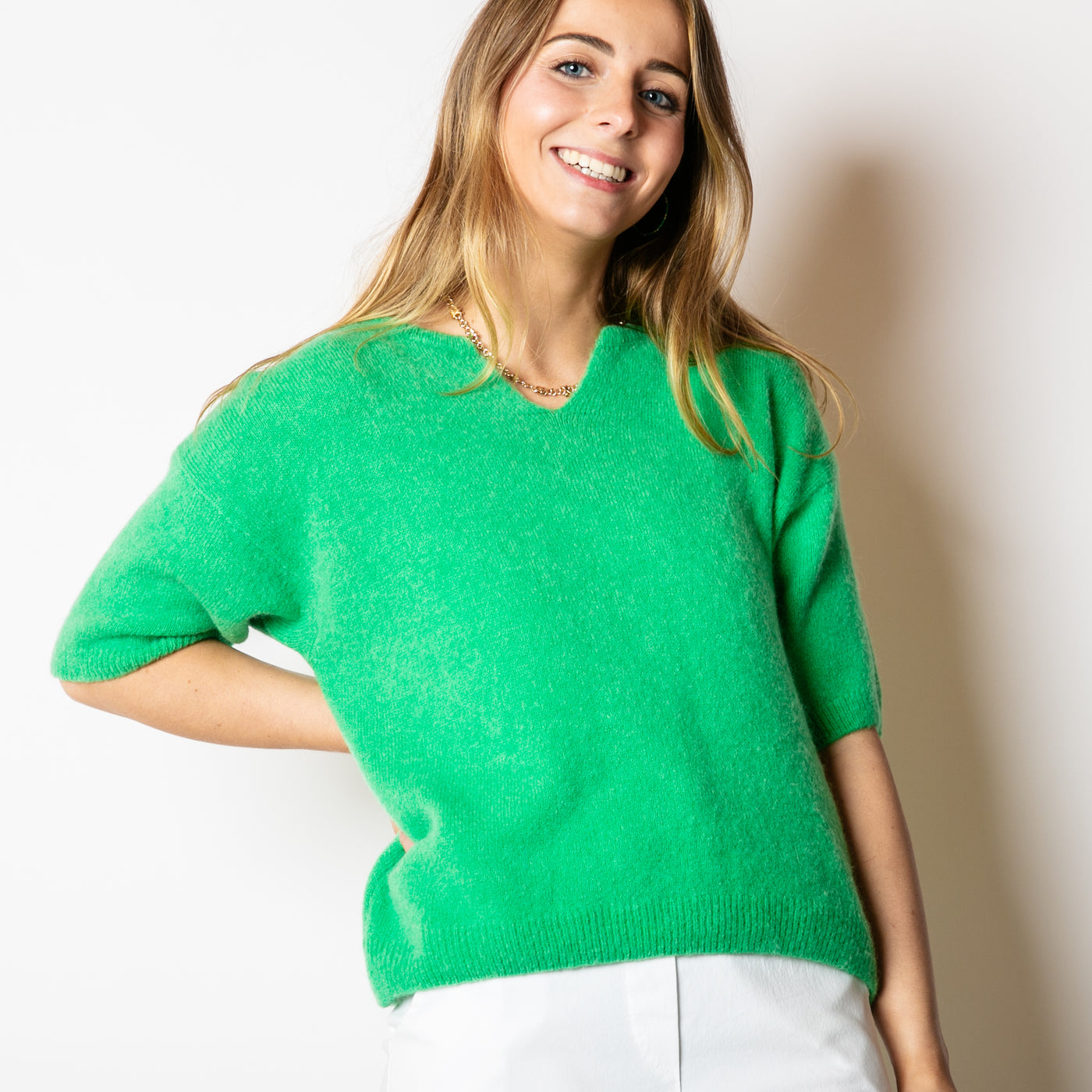 Sweetheart Short Sleeve Jumper