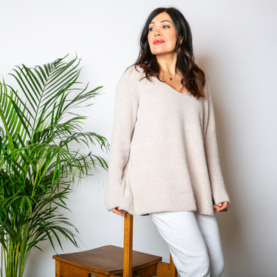 V-Neck Flare Jumper