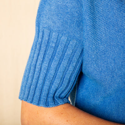 Short Sleeve Ribbed Jumper