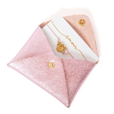 Leather Card Wallet & Bracelet