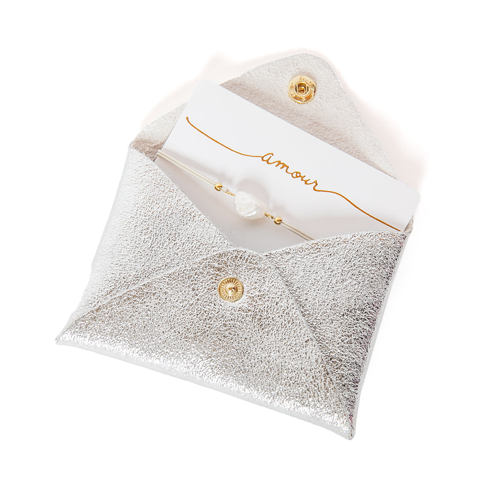 Leather Card Wallet & Bracelet