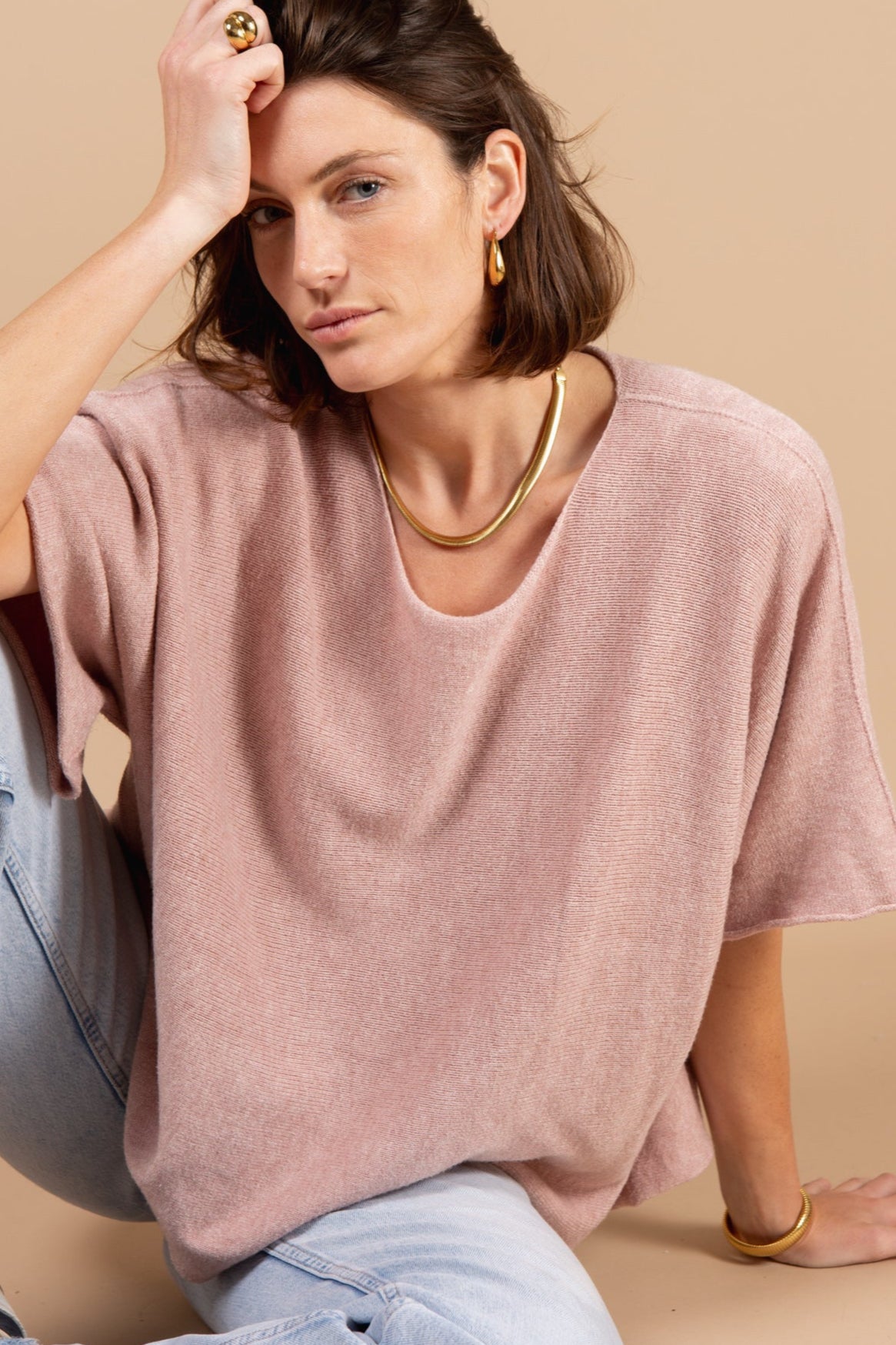 3/4 Sleeve Batwing Jumper