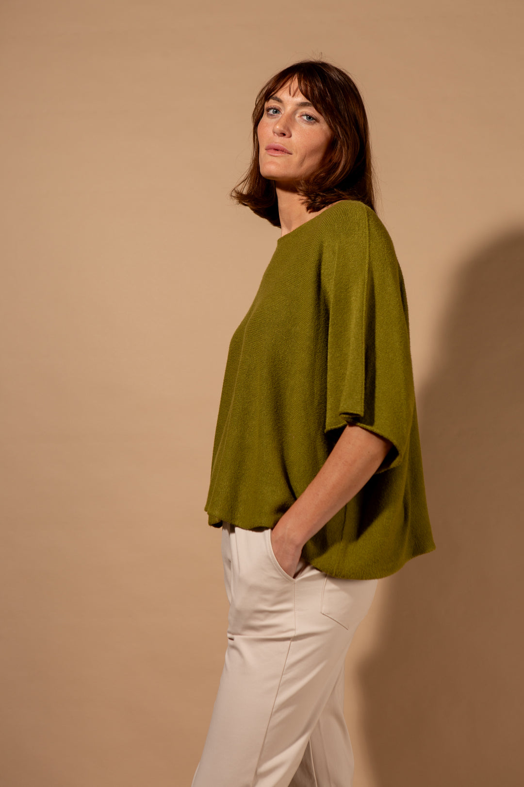 3/4 Sleeve Batwing Jumper
