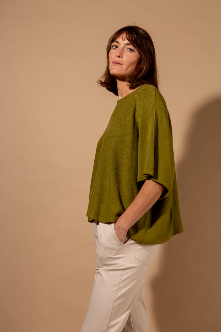 3/4 Sleeve Batwing Jumper