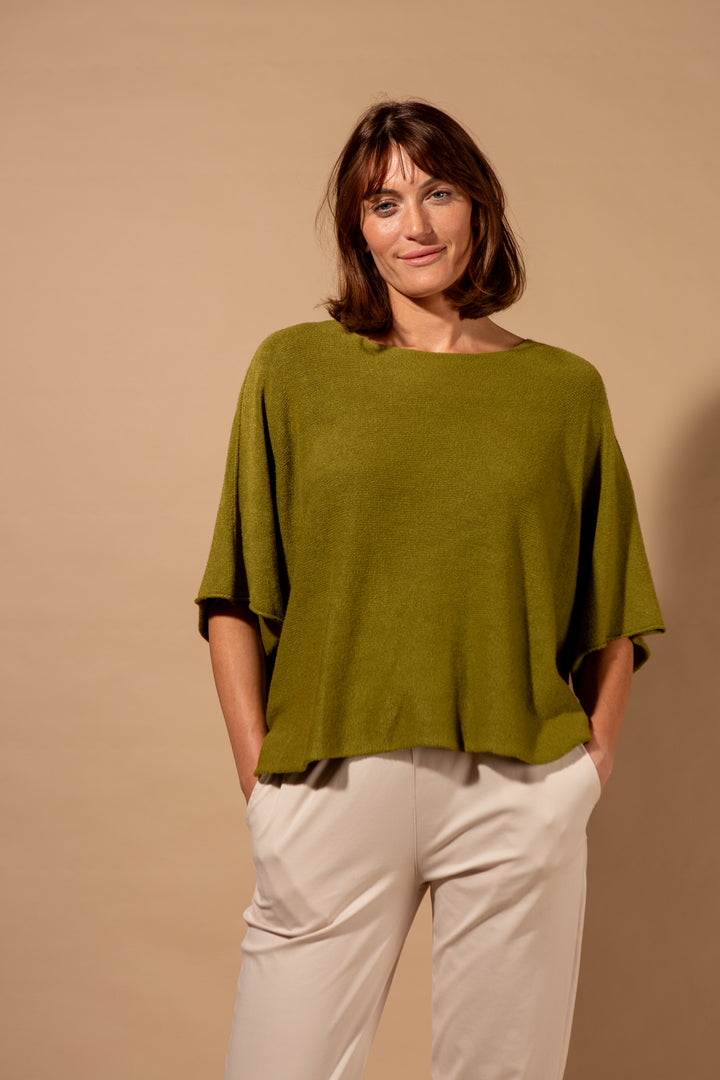 3/4 Sleeve Batwing Jumper