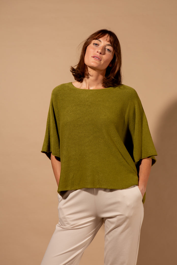 3/4 Sleeve Batwing Jumper