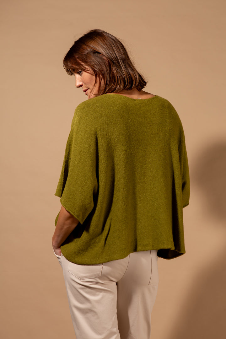 3/4 Sleeve Batwing Jumper