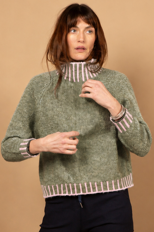 Bright Stitch Edge Jumper