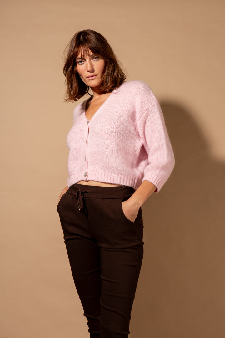 Mohair Button Through Cardigan