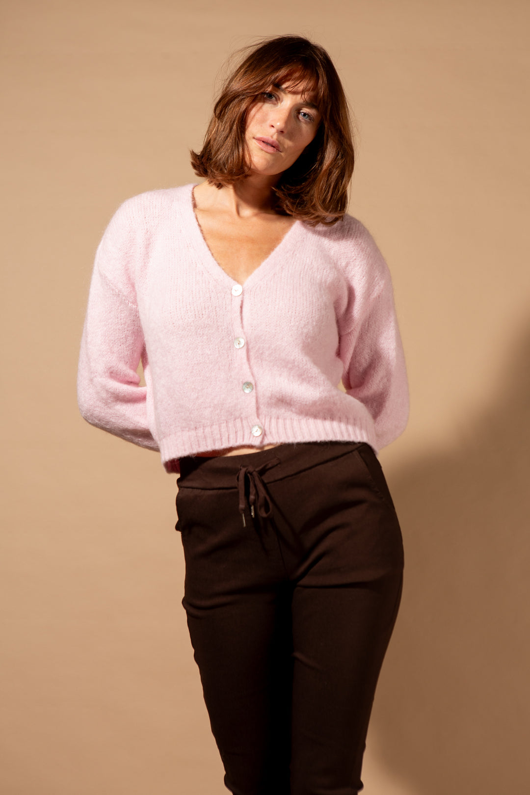 Mohair Button Through Cardigan