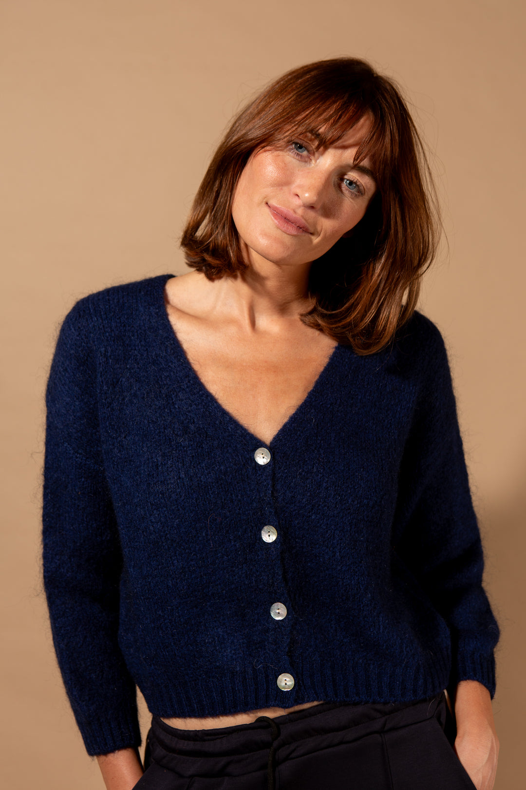 Mohair Button Through Cardigan