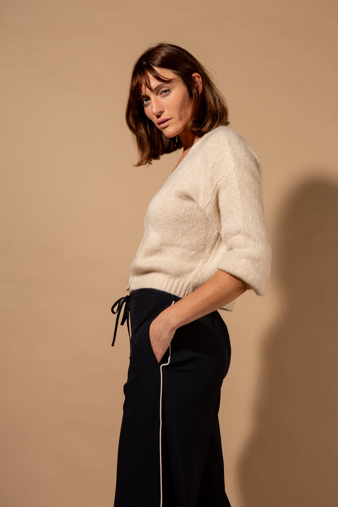 Mohair Button Through Cardigan