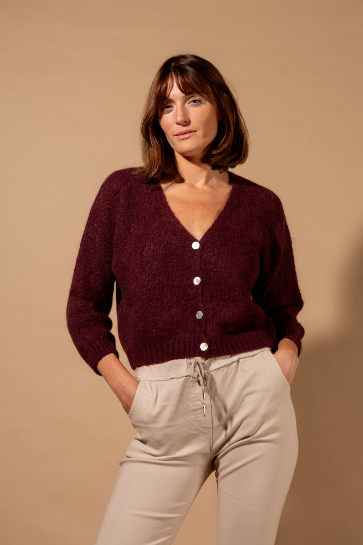 Mohair Button Through Cardigan