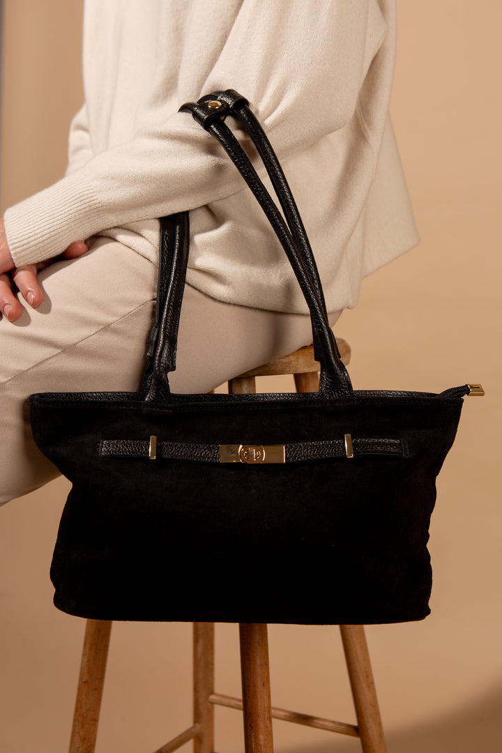 Audley Suede Handbag