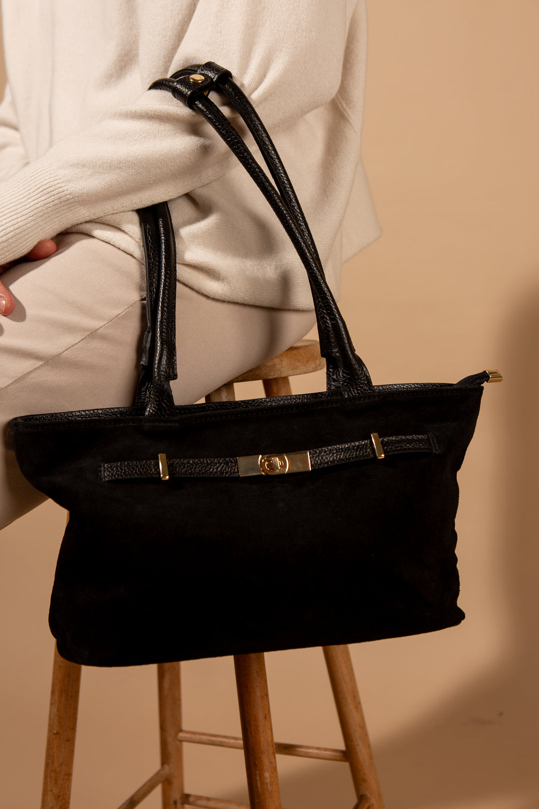 Audley Suede Handbag