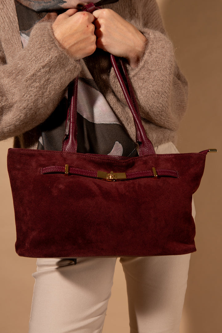 Audley Suede Handbag