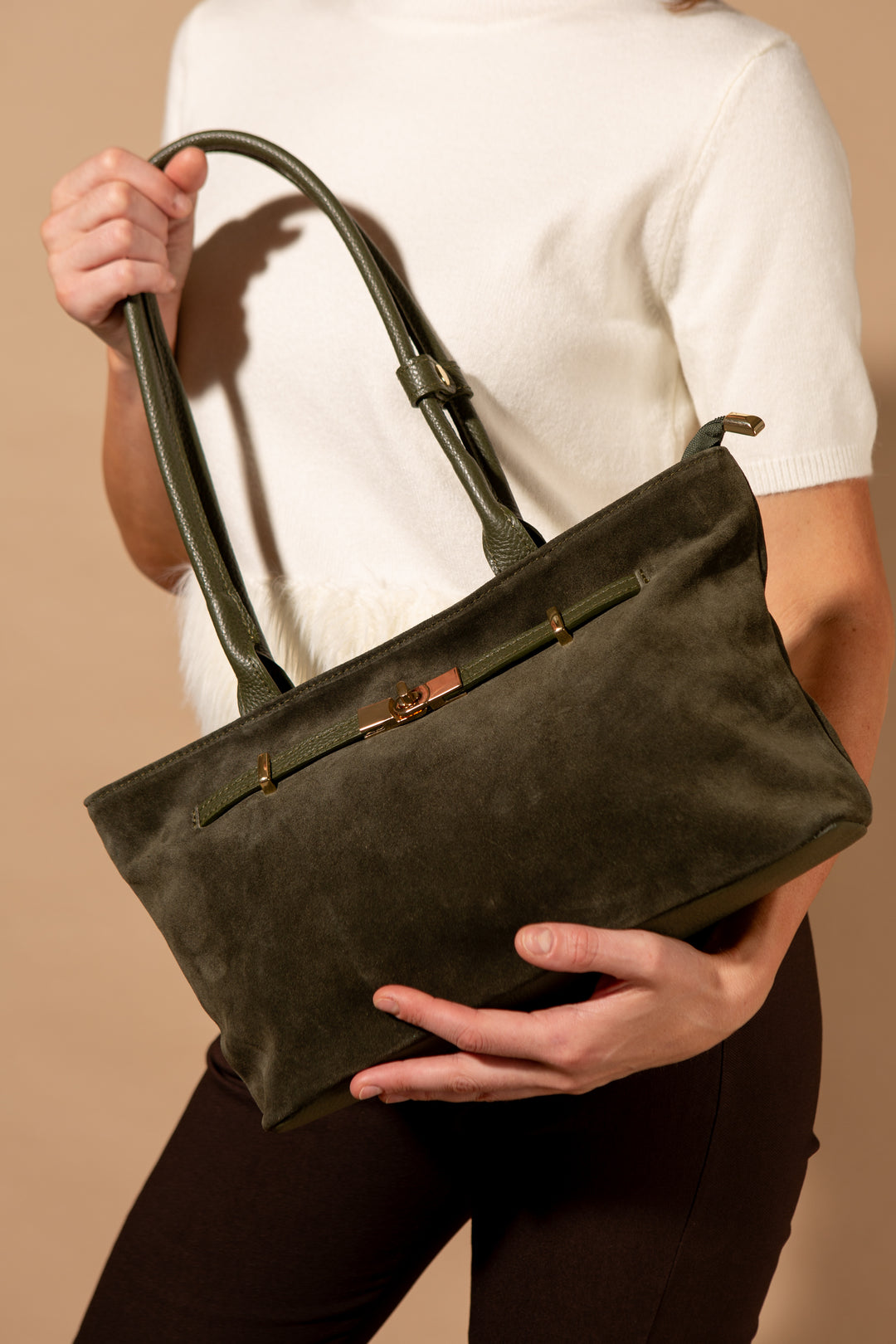 Audley Suede Handbag