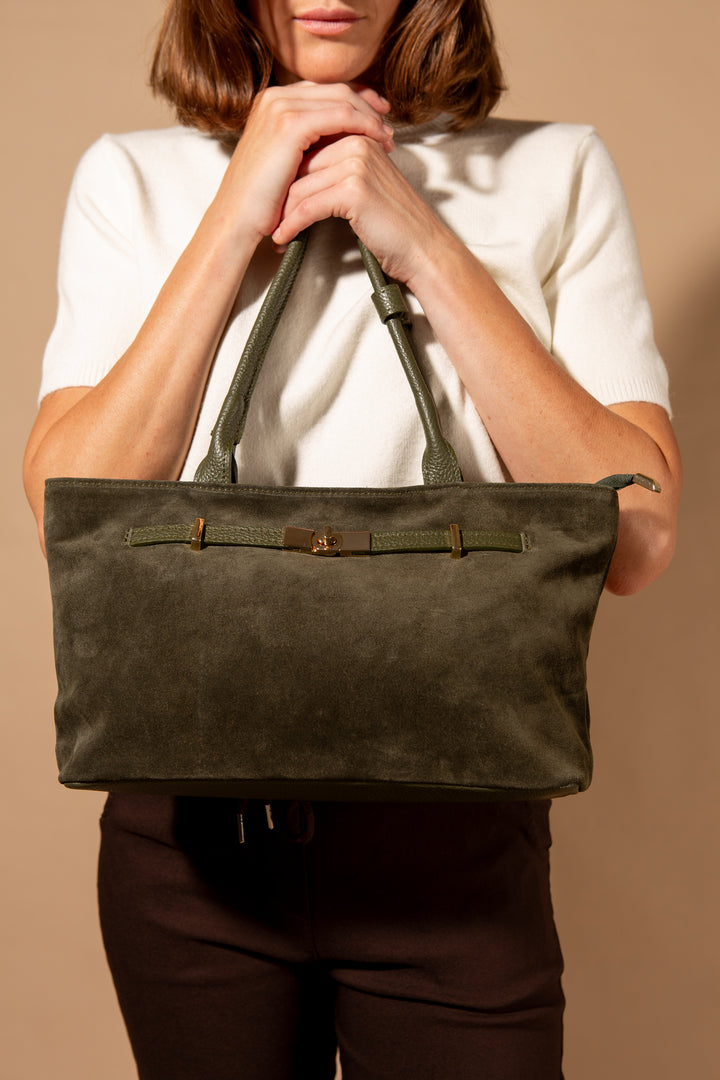 Audley Suede Handbag
