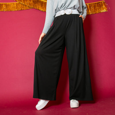 Basics Wide Leg Trousers