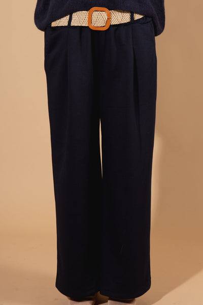 Belted Wide Leg Trousers