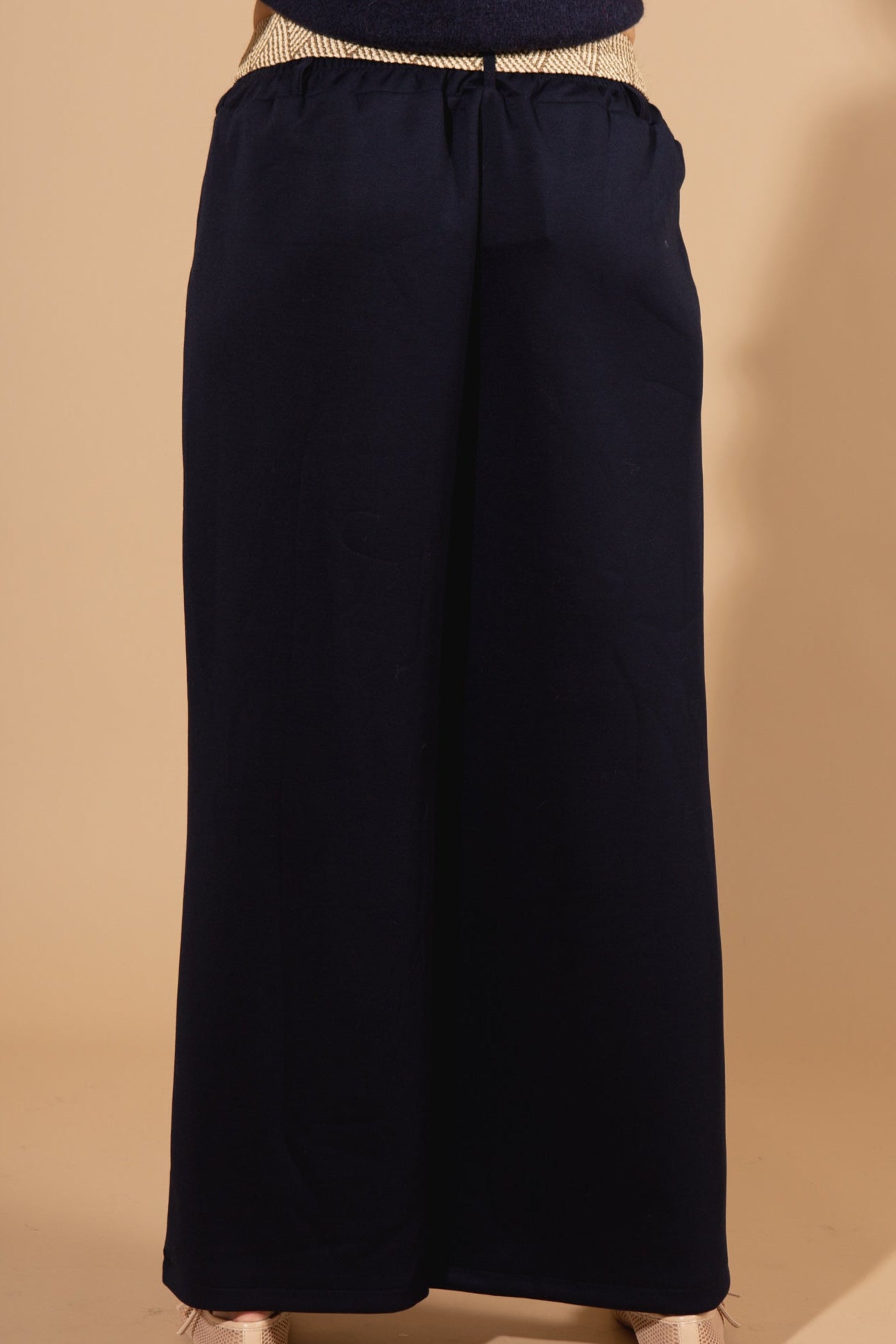 Belted Wide Leg Trousers