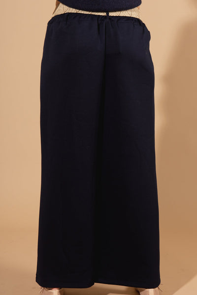 Belted Wide Leg Trousers