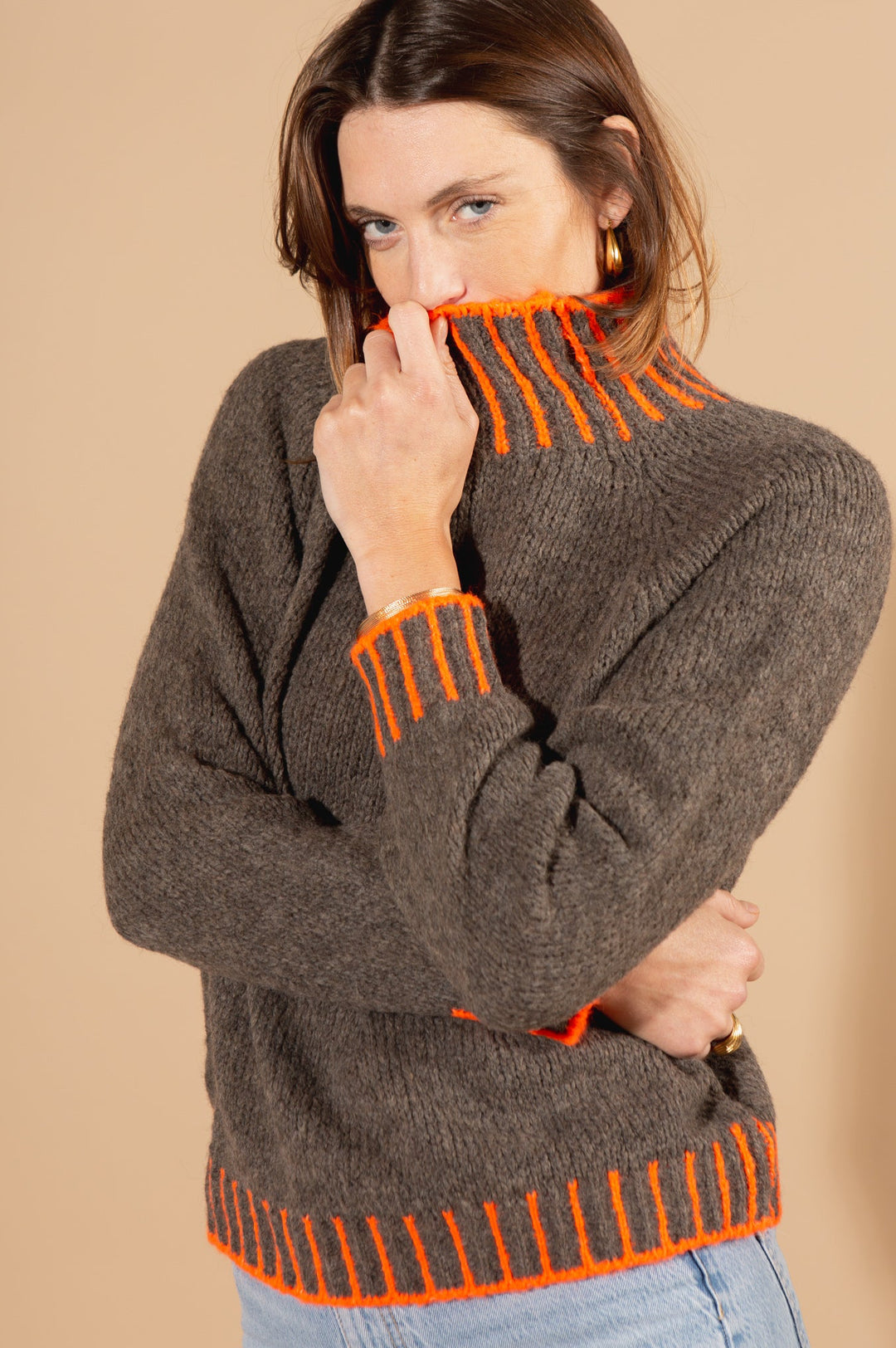 Bright Stitch Edge Jumper