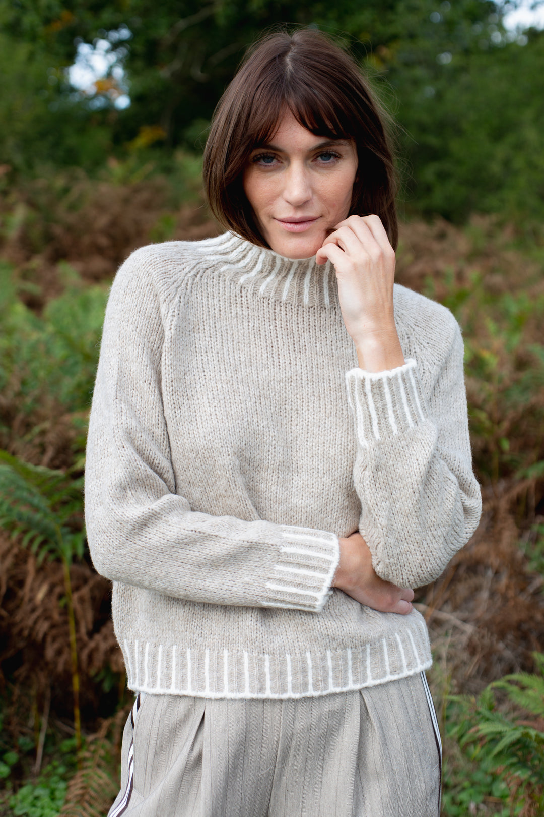 Bright Stitch Edge Jumper