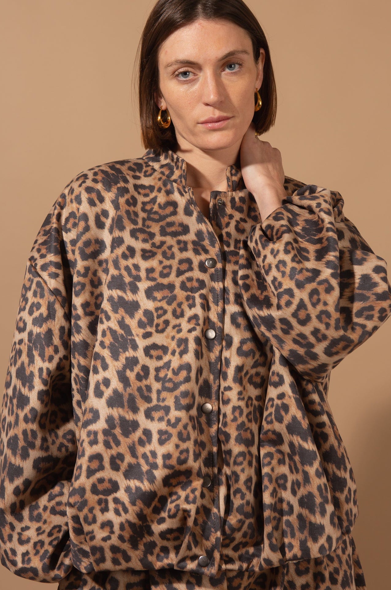 Bubble Hem Bomber Jacket