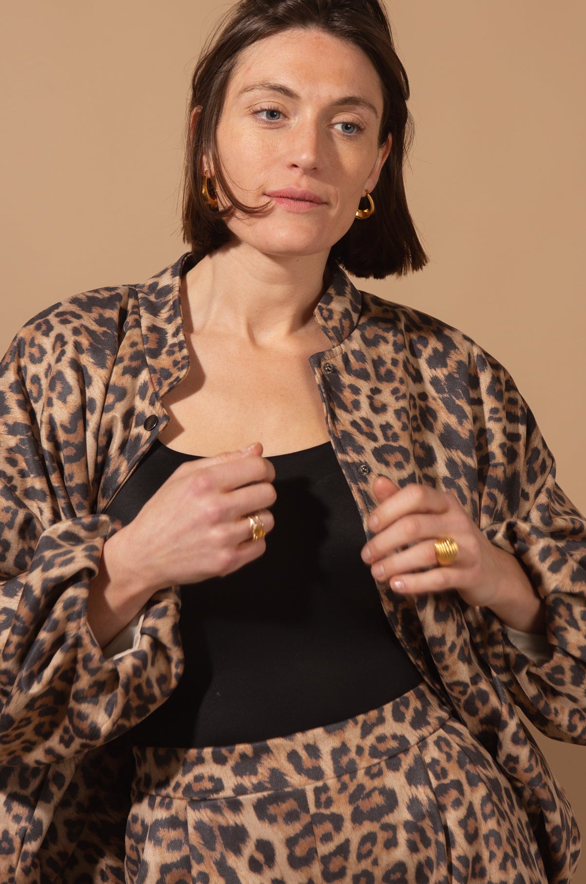 Bubble Hem Bomber Jacket