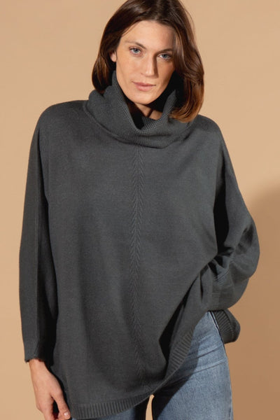 Cashmere Feel Rollneck Batwing Jumper