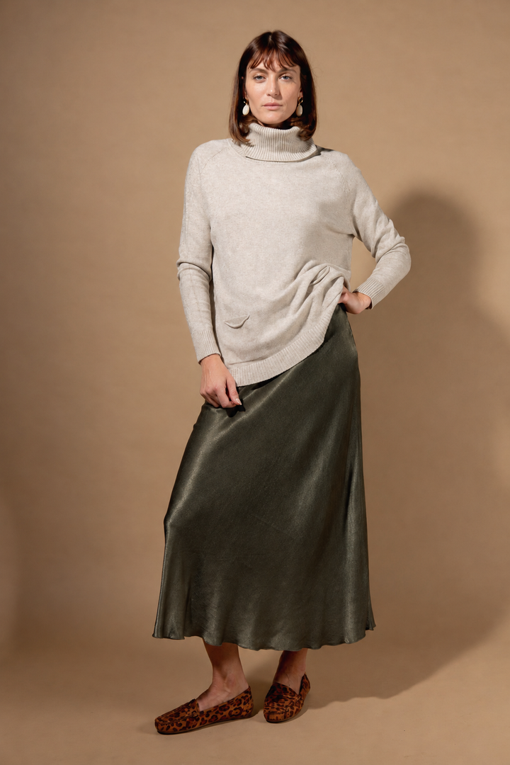 Satin Slip Skirt