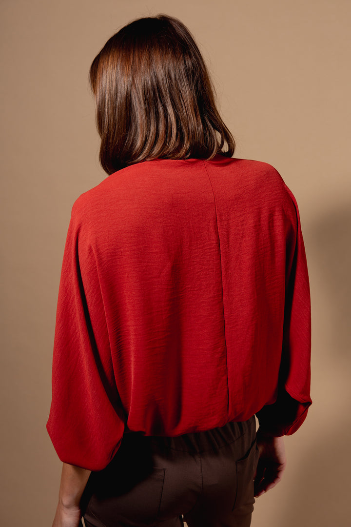 Chiffon Batwing Top