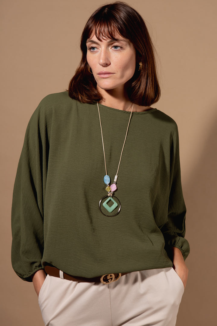 Chiffon Batwing Top