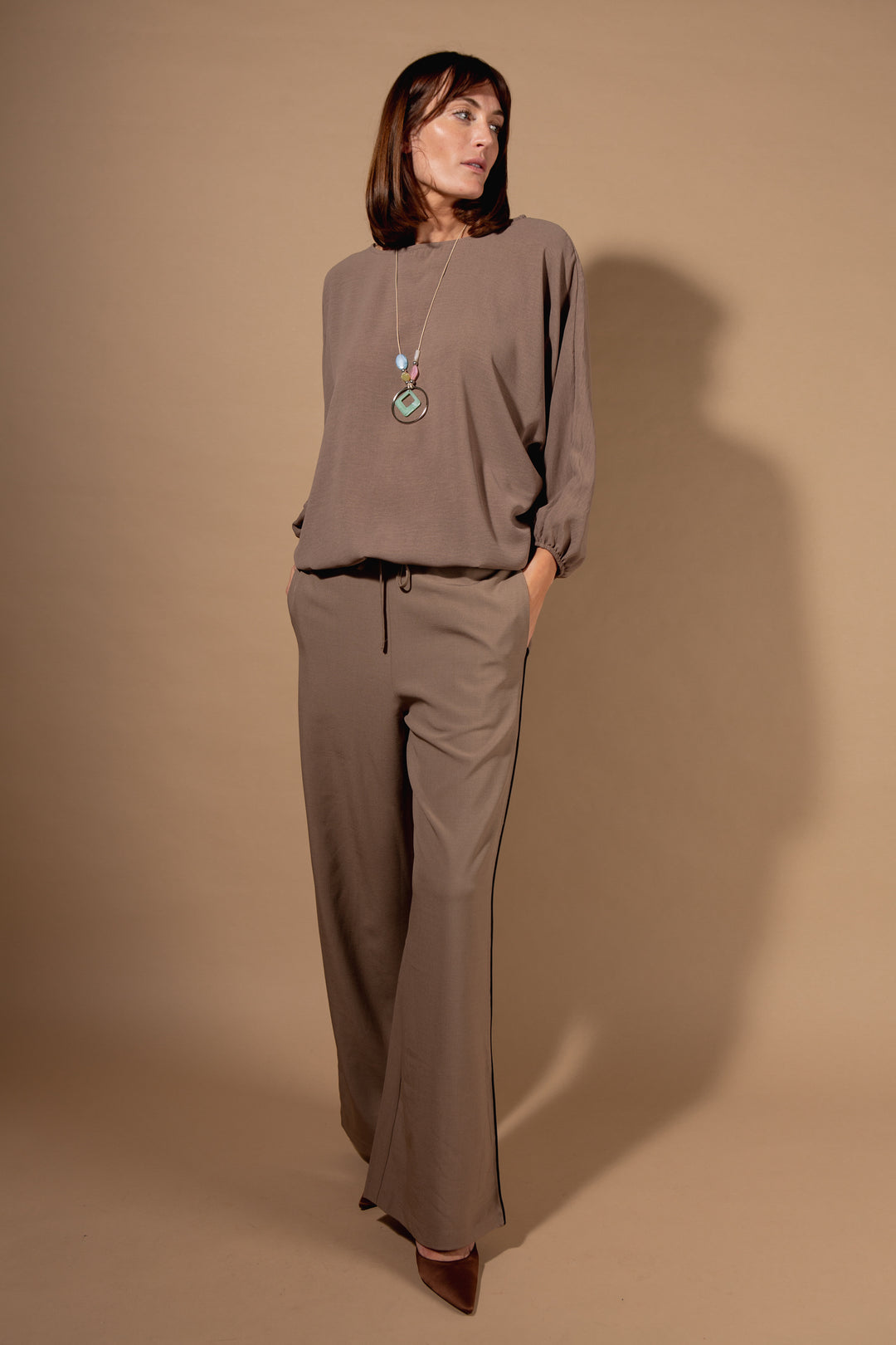 Chiffon Batwing Top
