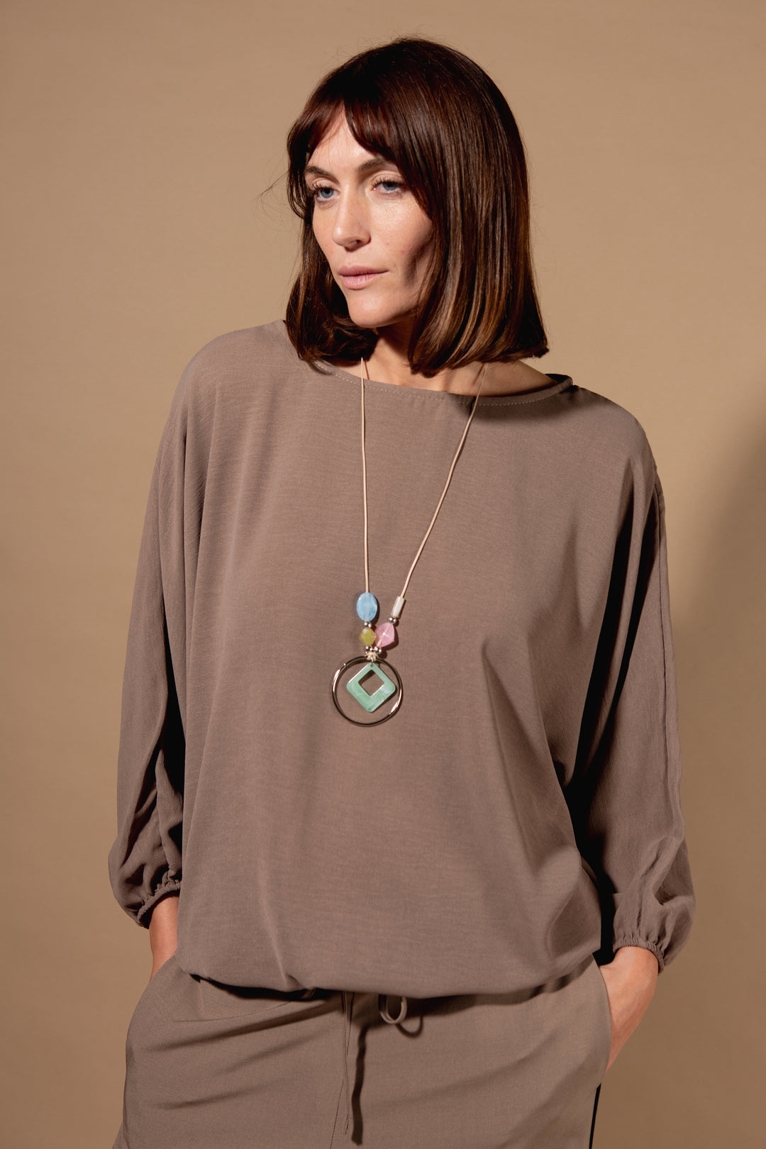 Chiffon Batwing Top