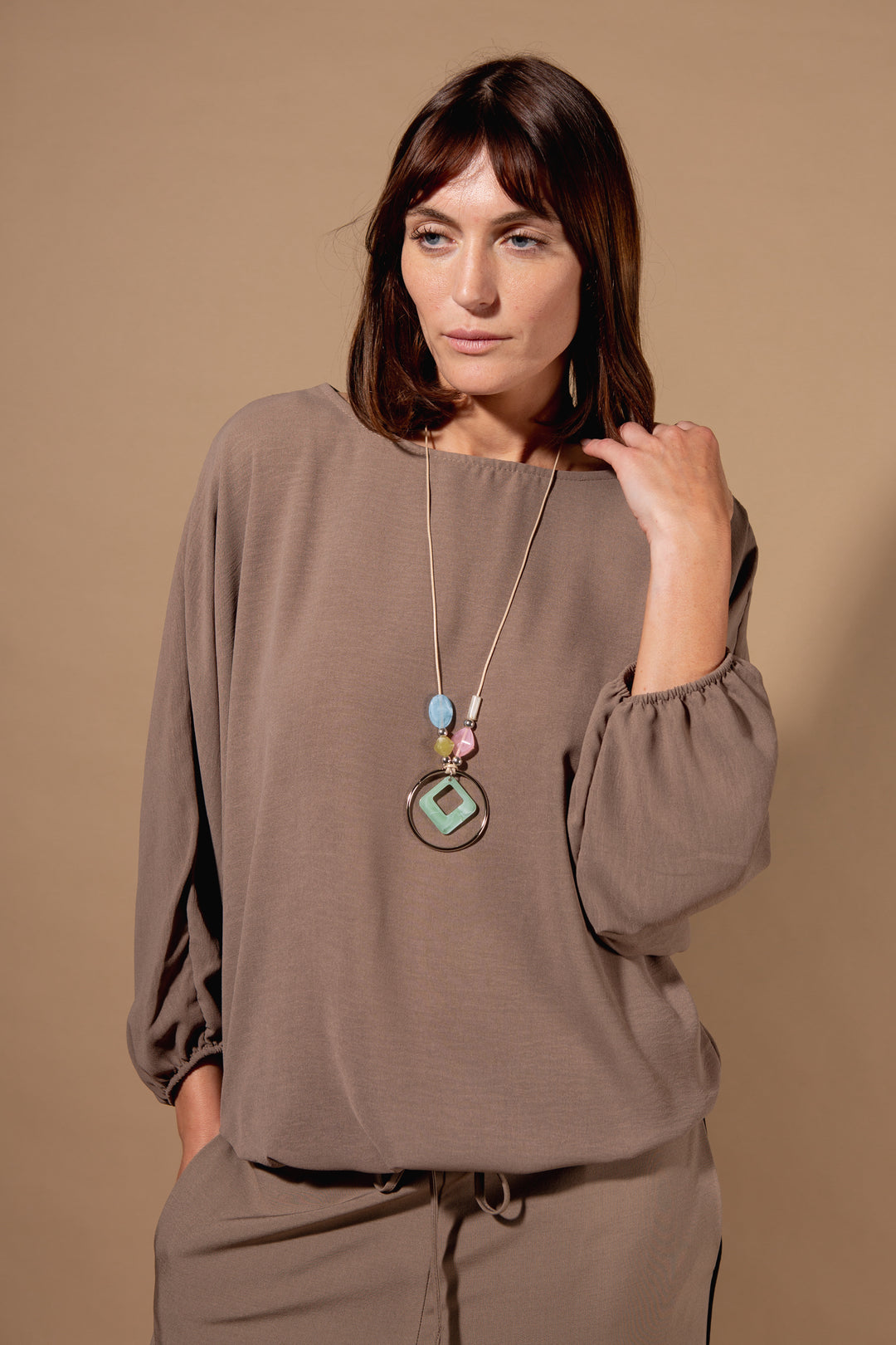 Chiffon Batwing Top