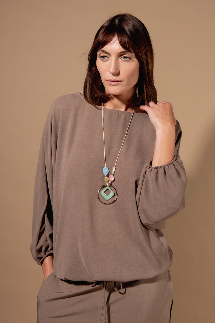 Chiffon Batwing Top