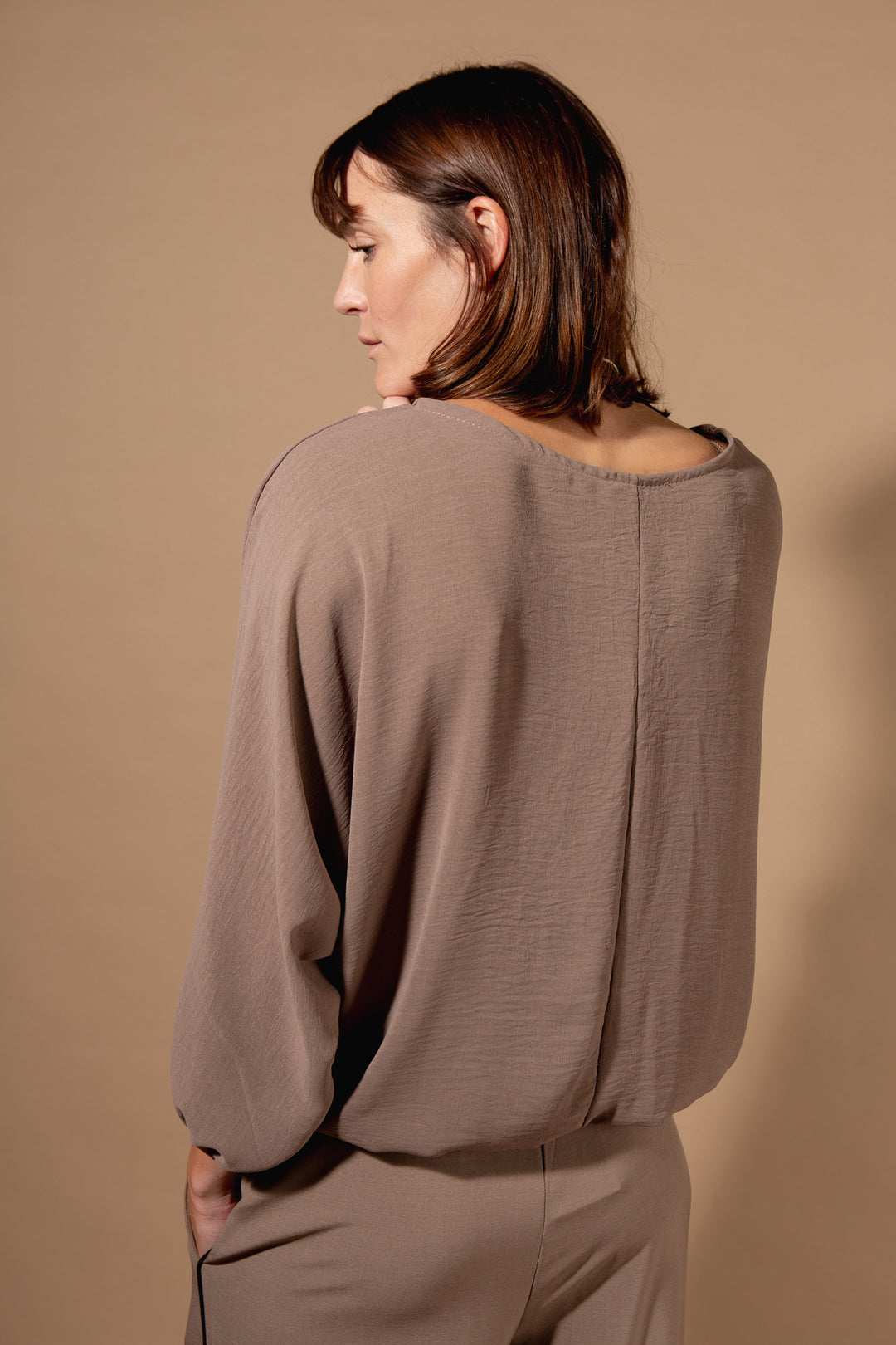 Chiffon Batwing Top