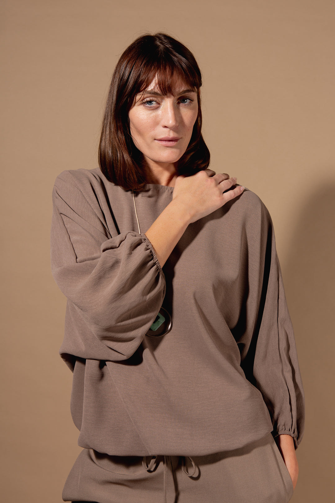 Chiffon Batwing Top