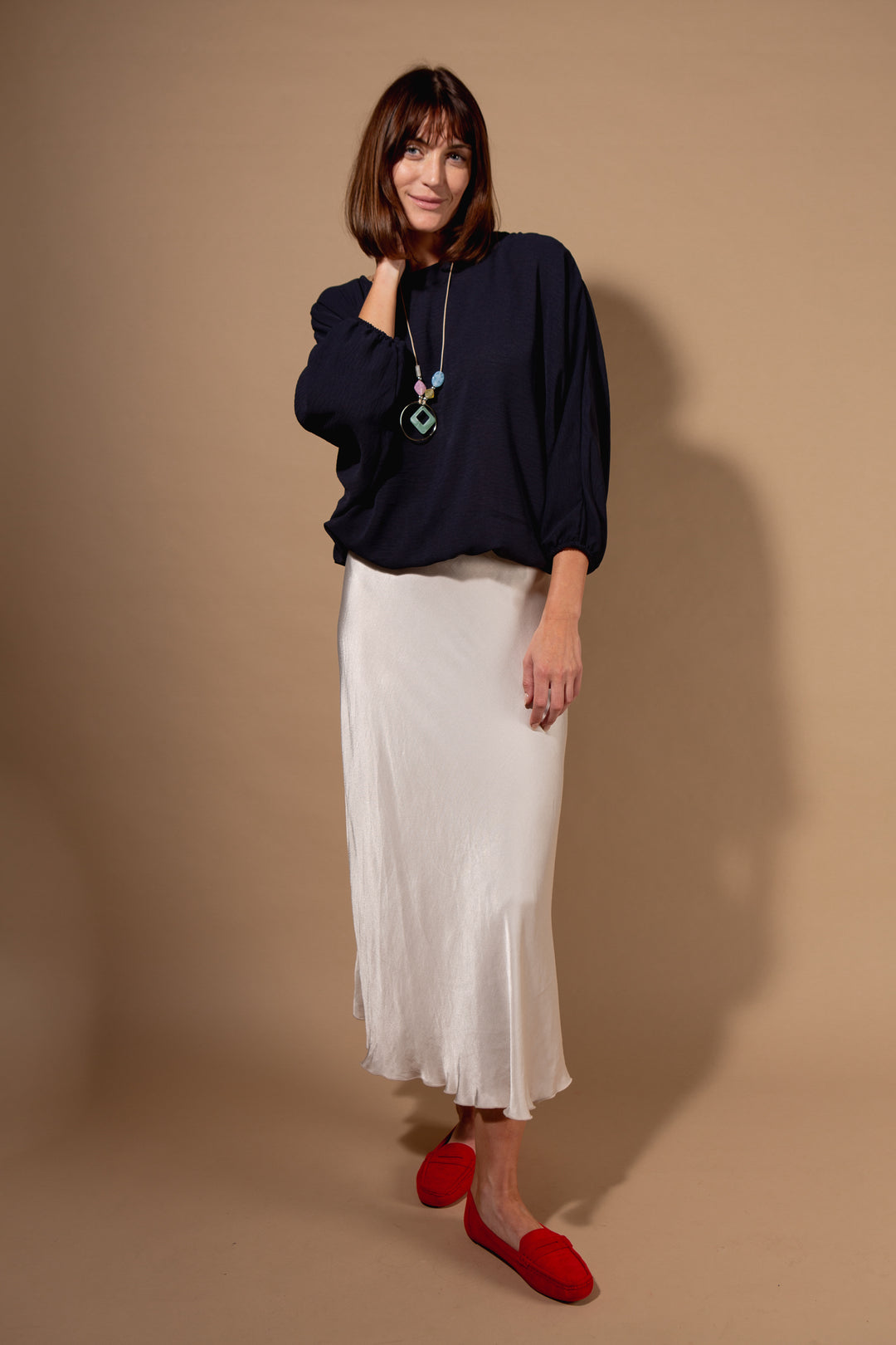 Chiffon Batwing Top