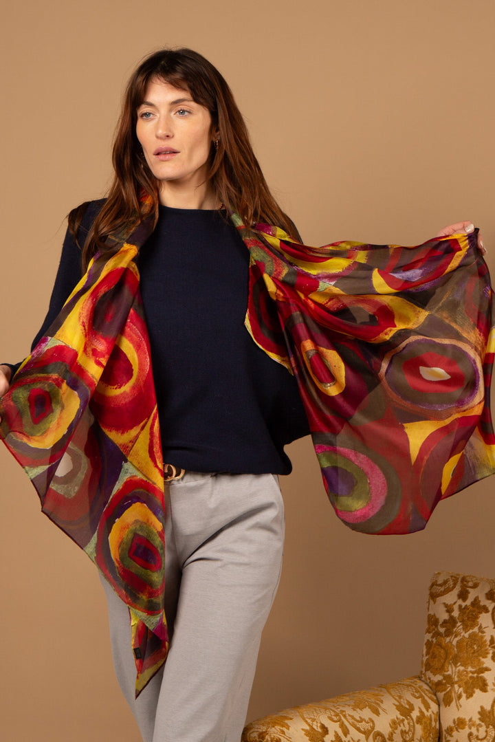 Circles Silk Scarf