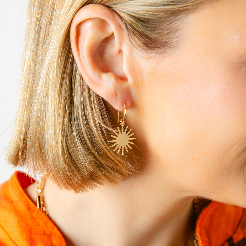 The Coco Earrings in gold perfect for your summer holiday, especially with the matching Coco Bracelet