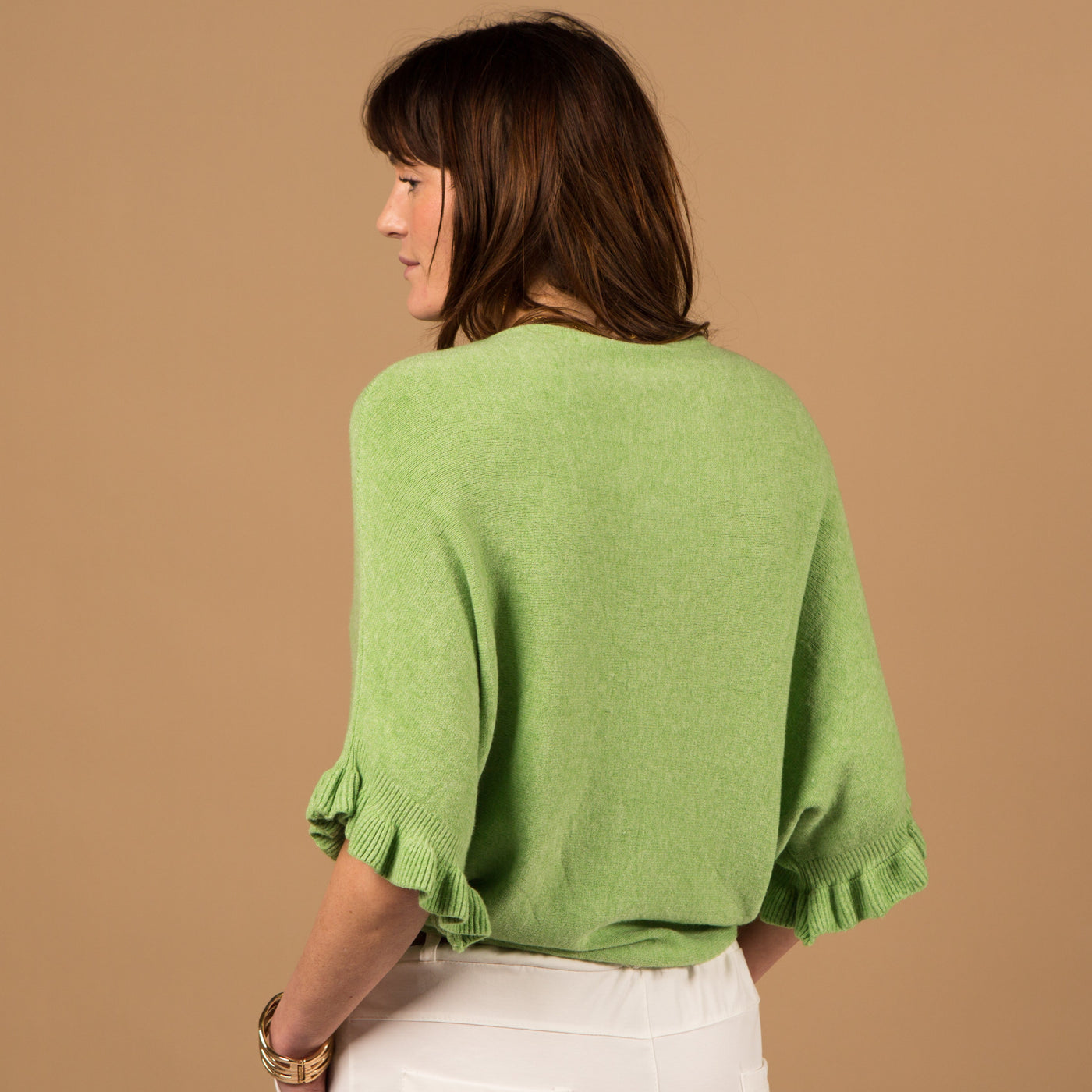 Frill Sleeve Batwing Jumper