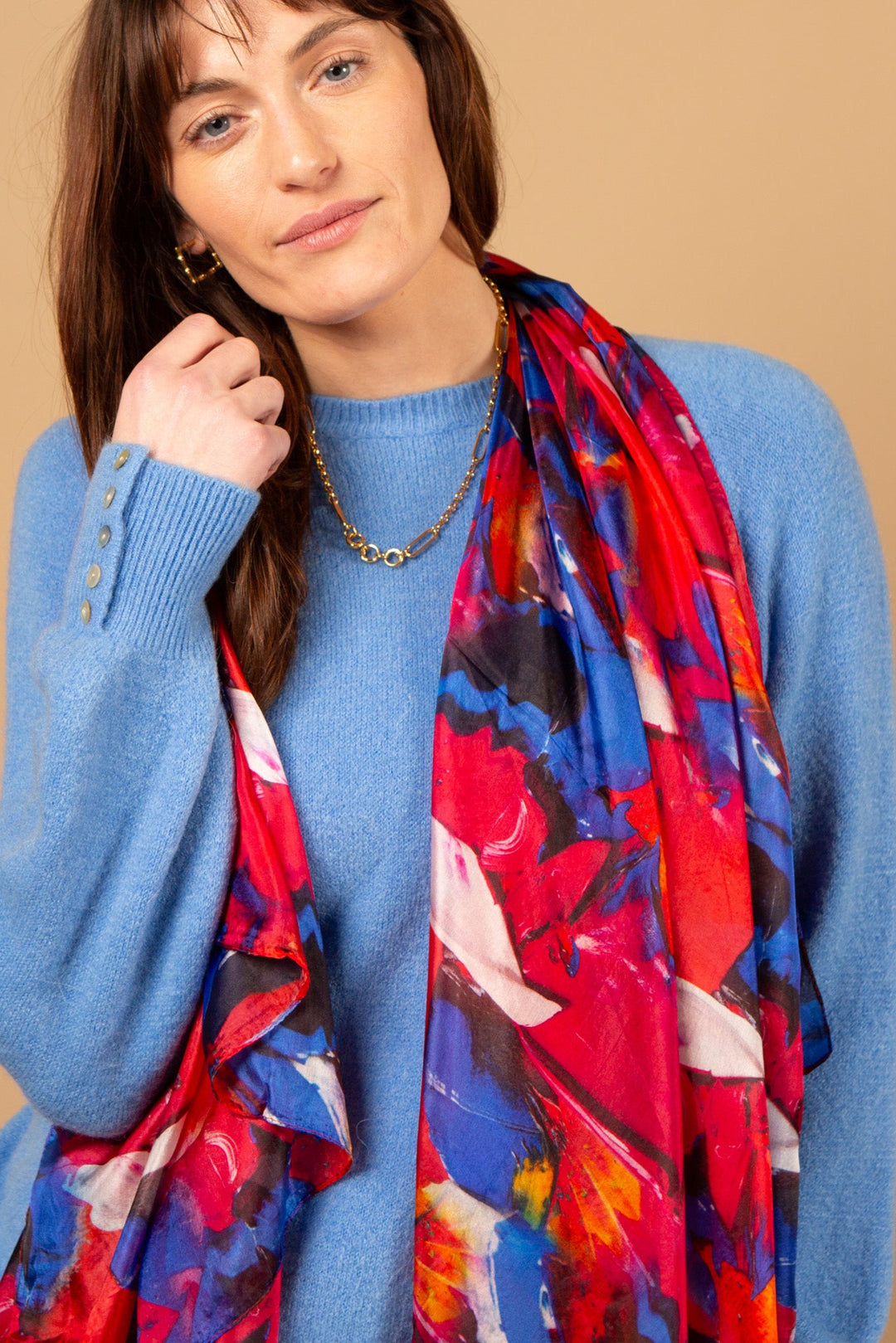 Dove Tail Silk Scarf
