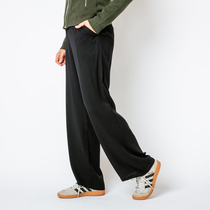 Drawstring Wide Leg Trousers