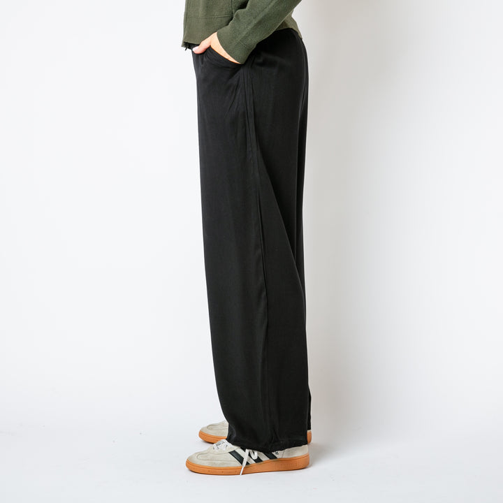 Drawstring Wide Leg Trousers
