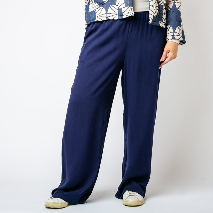 Drawstring Wide Leg Trousers